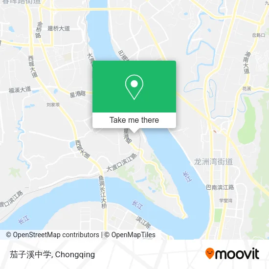 茄子溪中学 map