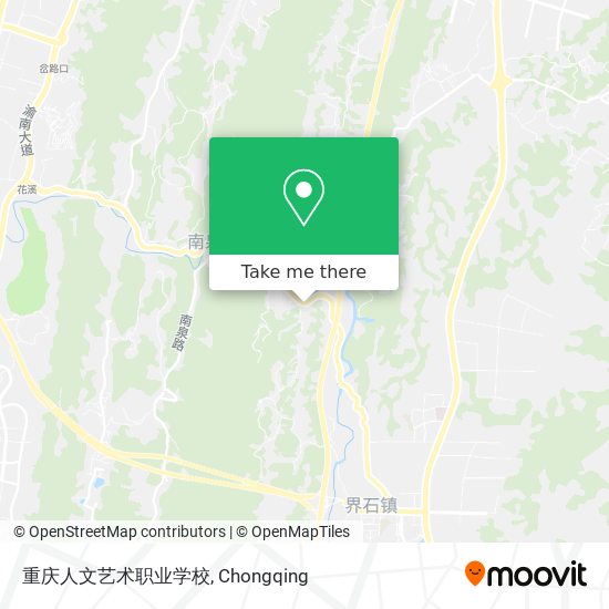 重庆人文艺术职业学校 map