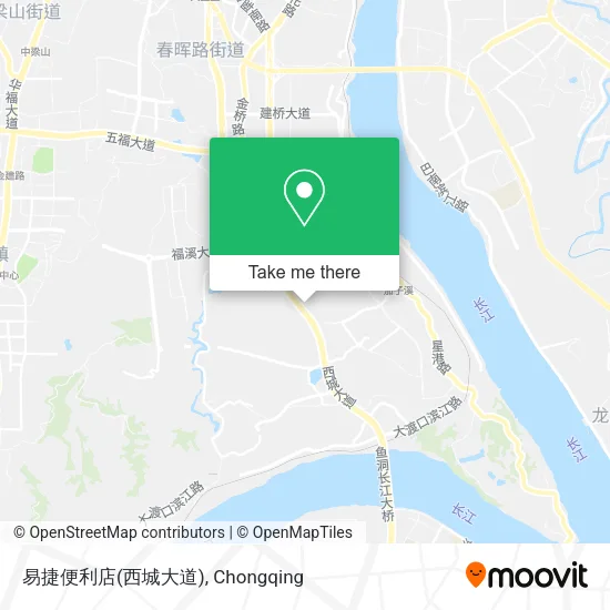 易捷便利店(西城大道) map