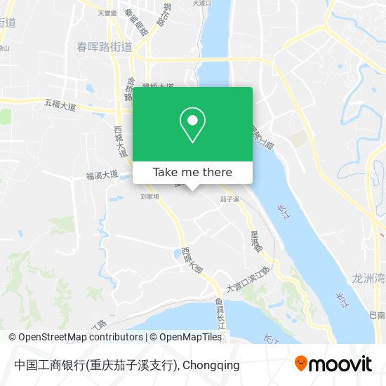 中国工商银行(重庆茄子溪支行) map