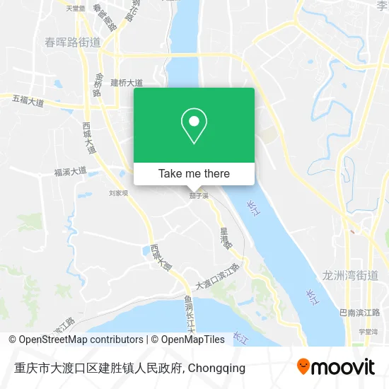 重庆市大渡口区建胜镇人民政府 map