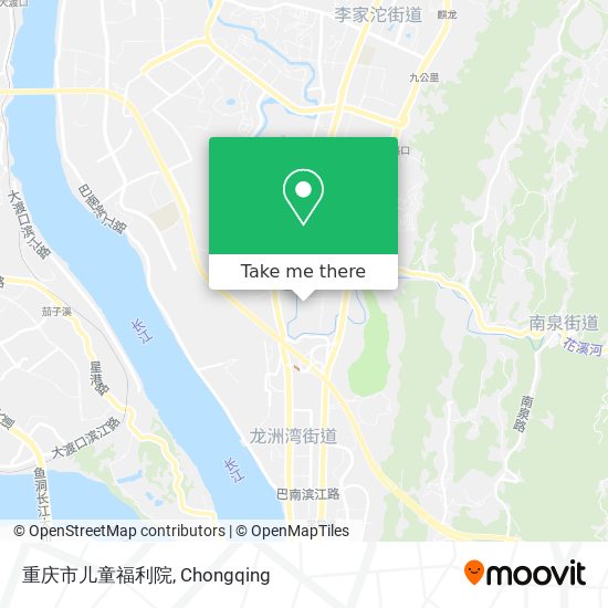 重庆市儿童福利院 map