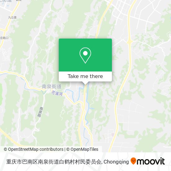 重庆市巴南区南泉街道白鹤村村民委员会 map