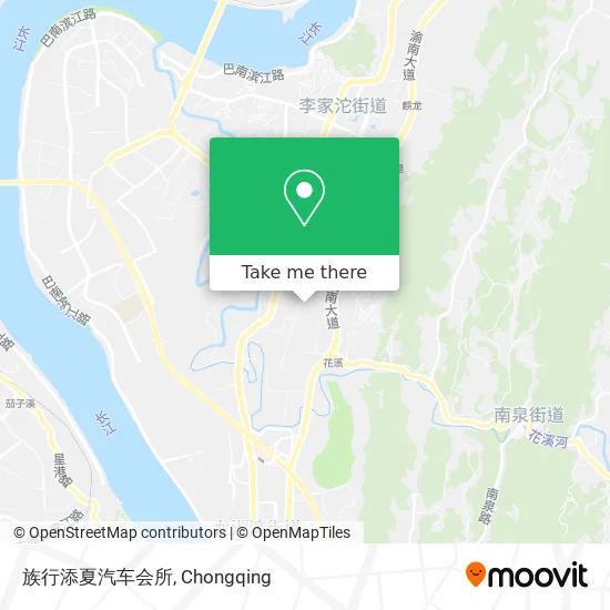 族行添夏汽车会所 map