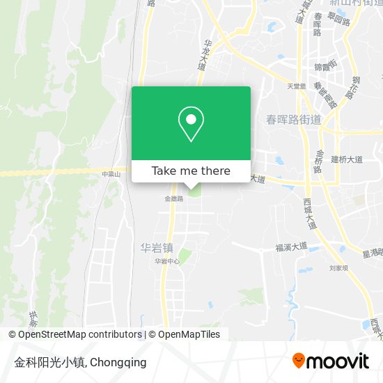 金科阳光小镇 map