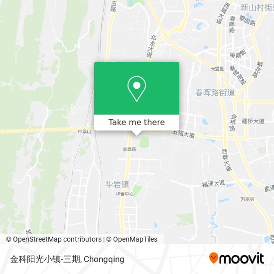 金科阳光小镇-三期 map