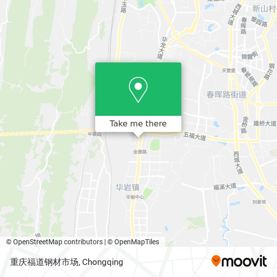 重庆福道钢材市场 map