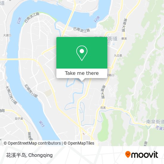 花溪半岛 map