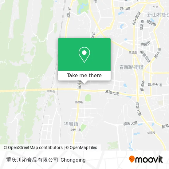 重庆川沁食品有限公司 map