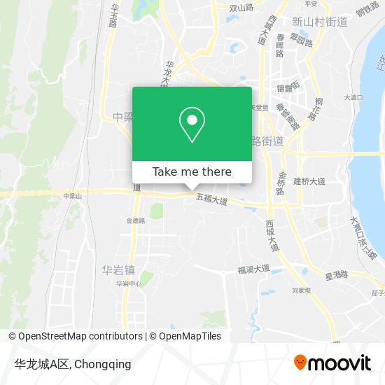 华龙城A区 map