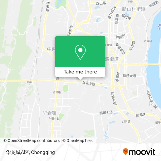 华龙城A区 map