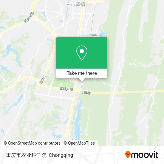 重庆市农业科学院 map