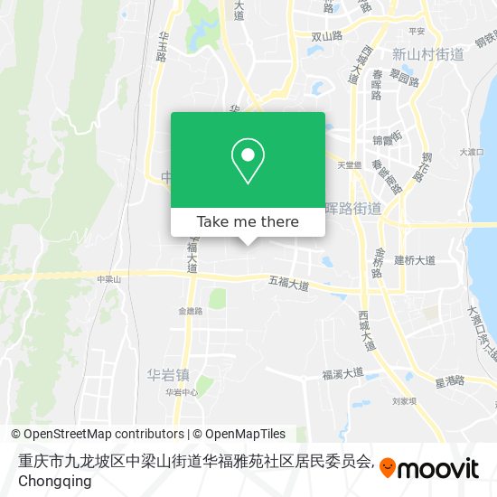 重庆市九龙坡区中梁山街道华福雅苑社区居民委员会 map