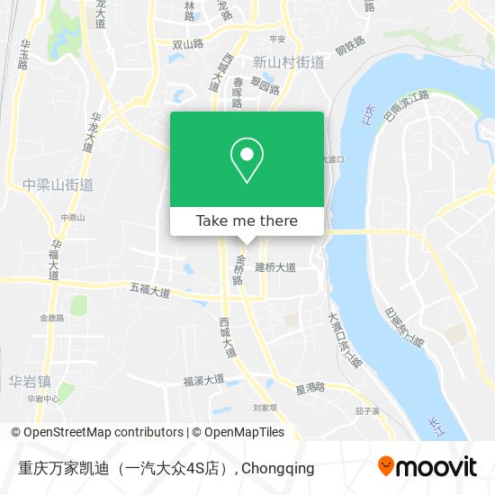 重庆万家凯迪（一汽大众4S店） map