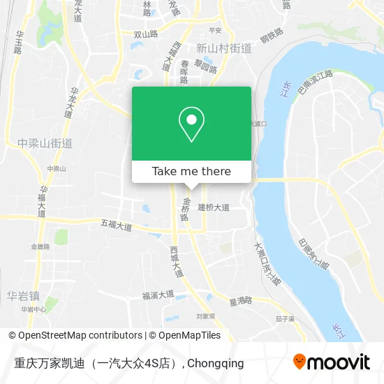 重庆万家凯迪（一汽大众4S店） map