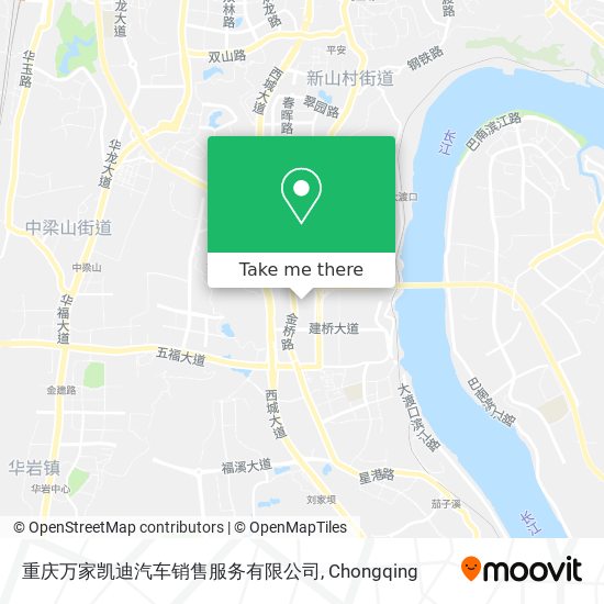 重庆万家凯迪汽车销售服务有限公司 map