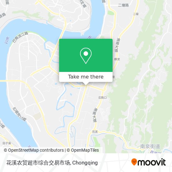 花溪农贸超市综合交易市场 map