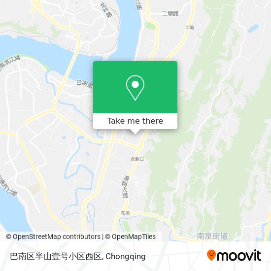 巴南区半山壹号小区西区 map