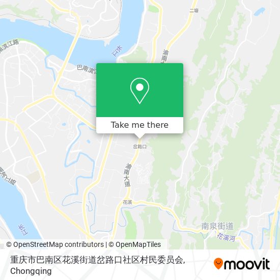 重庆市巴南区花溪街道岔路口社区村民委员会 map
