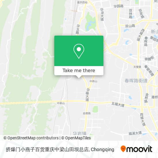 挤爆门小燕子百货重庆中梁山田坝总店 map