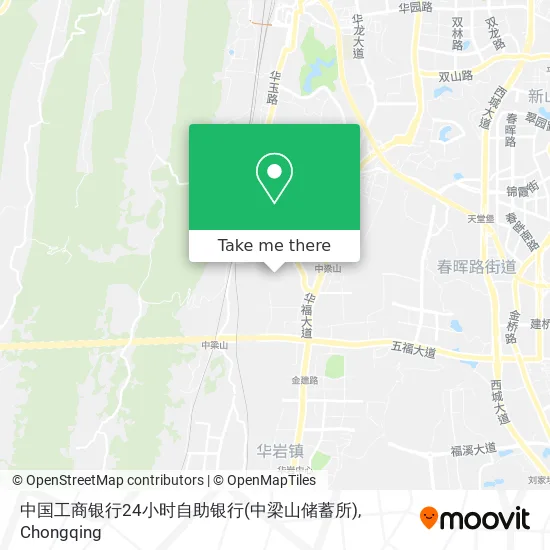 中国工商银行24小时自助银行(中梁山储蓄所) map