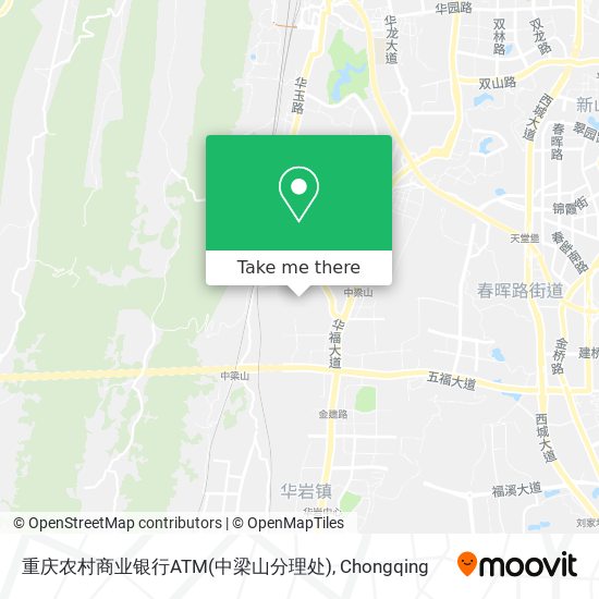 重庆农村商业银行ATM(中梁山分理处) map