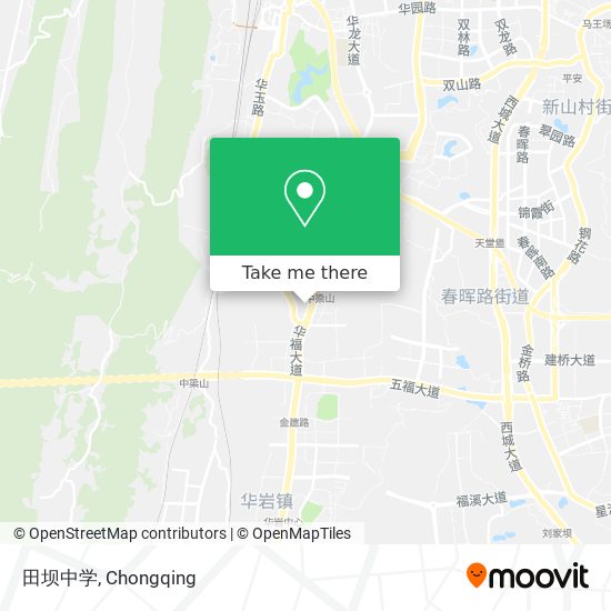 田坝中学 map