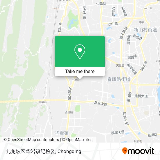 九龙坡区华岩镇纪检委 map