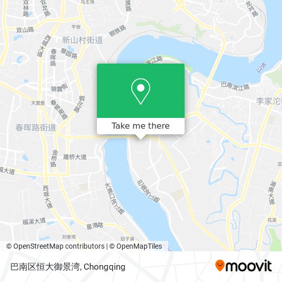 巴南区恒大御景湾 map