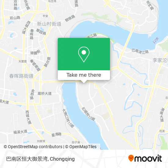 巴南区恒大御景湾 map