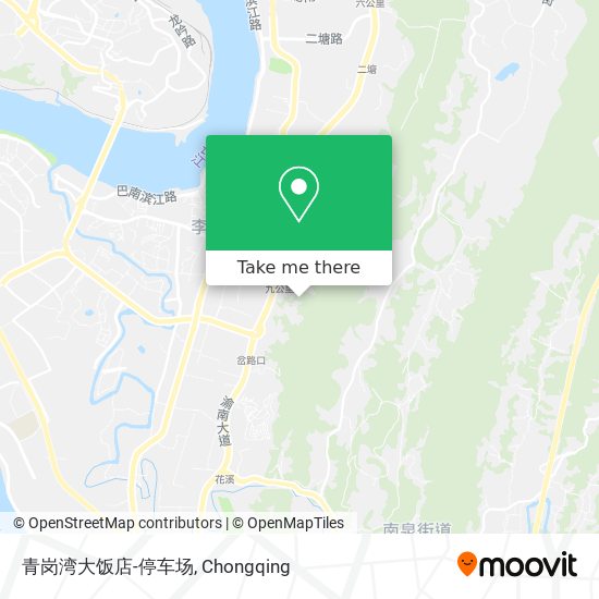 青岗湾大饭店-停车场 map