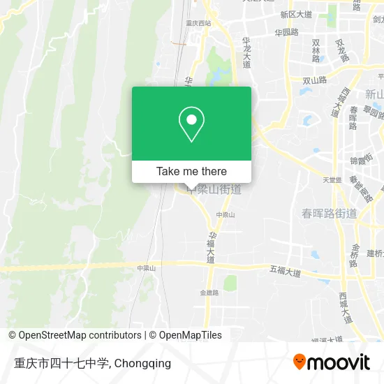 重庆市四十七中学 map