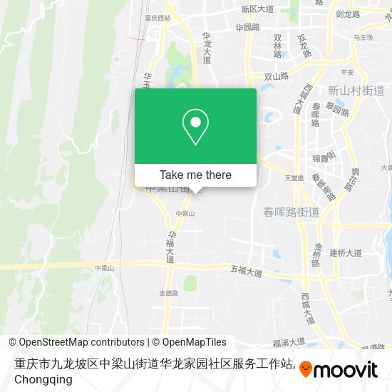重庆市九龙坡区中梁山街道华龙家园社区服务工作站 map