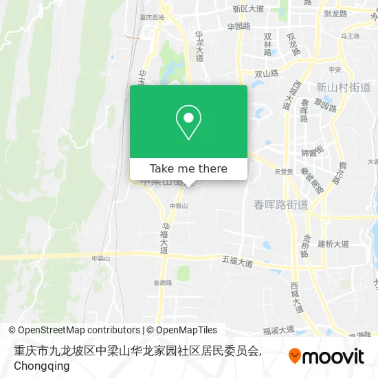 重庆市九龙坡区中梁山华龙家园社区居民委员会 map