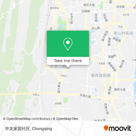 华龙家园社区 map