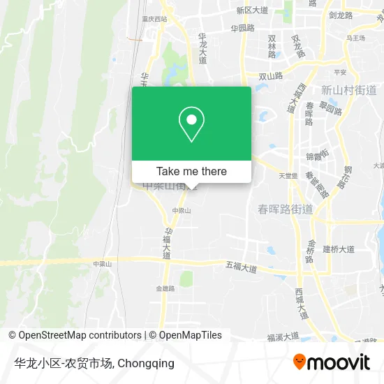 华龙小区-农贸市场 map