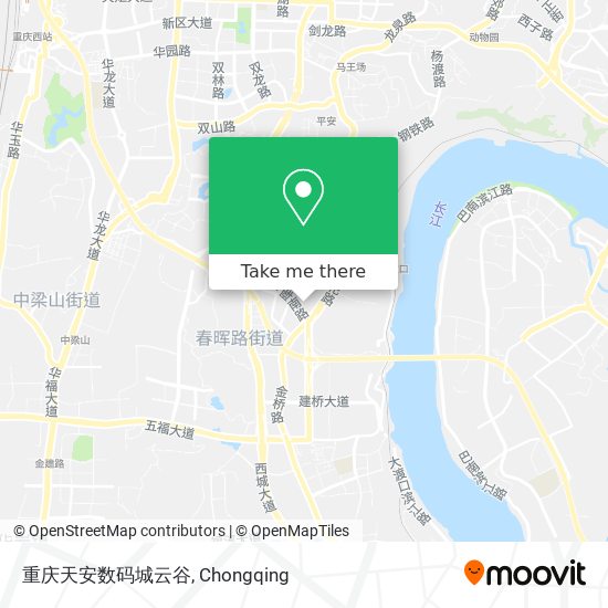 重庆天安数码城云谷 map