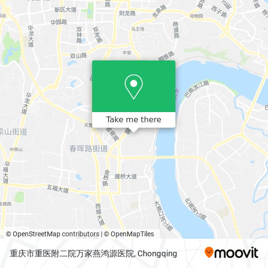 重庆市重医附二院万家燕鸿源医院 map