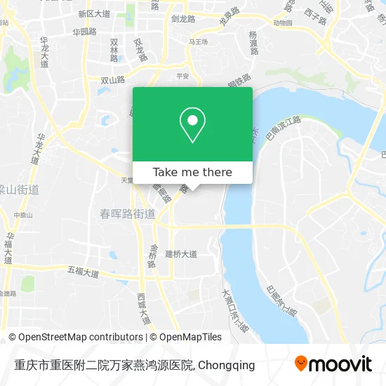 重庆市重医附二院万家燕鸿源医院 map