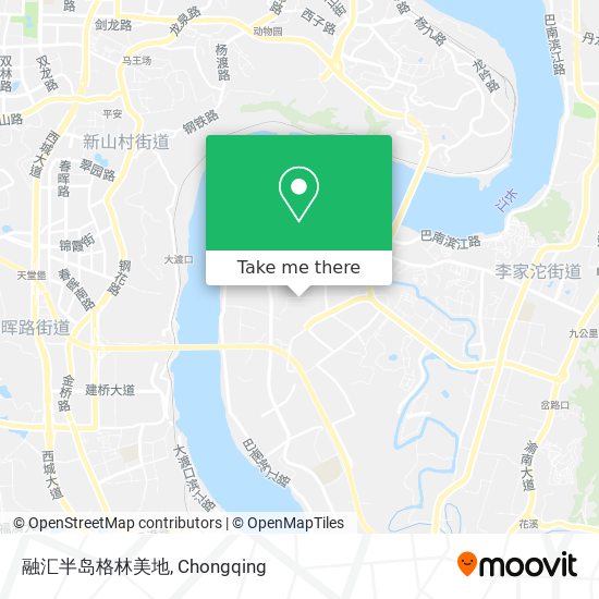 融汇半岛格林美地 map