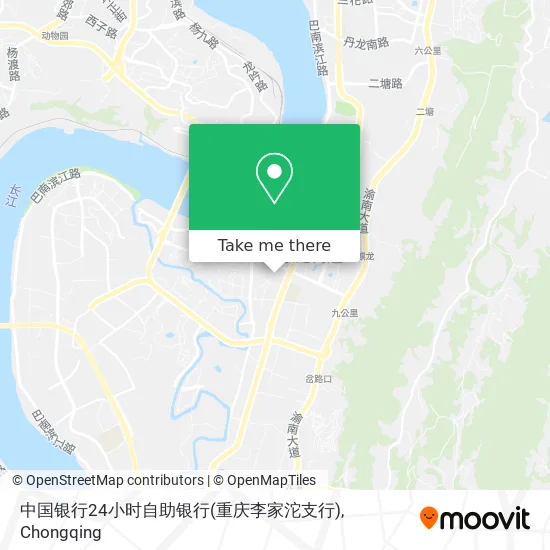 中国银行24小时自助银行(重庆李家沱支行) map
