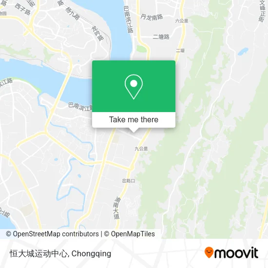 恒大城运动中心 map