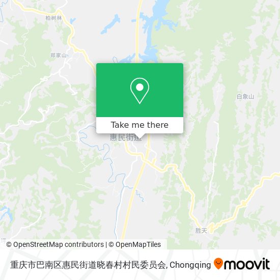 重庆市巴南区惠民街道晓春村村民委员会 map