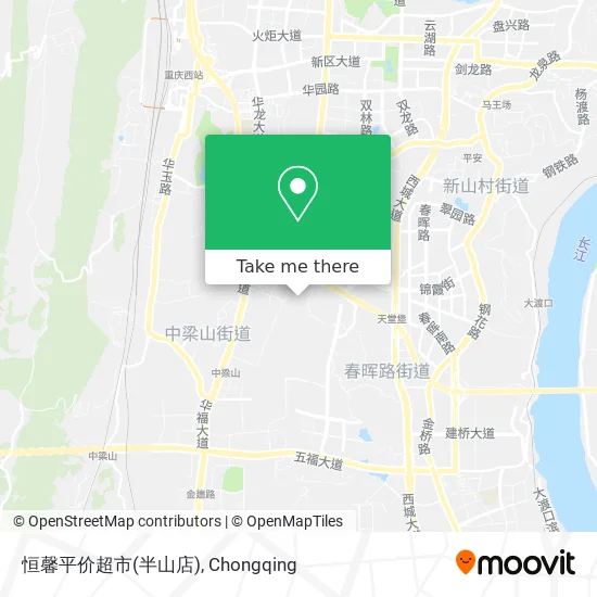 恒馨平价超市(半山店) map