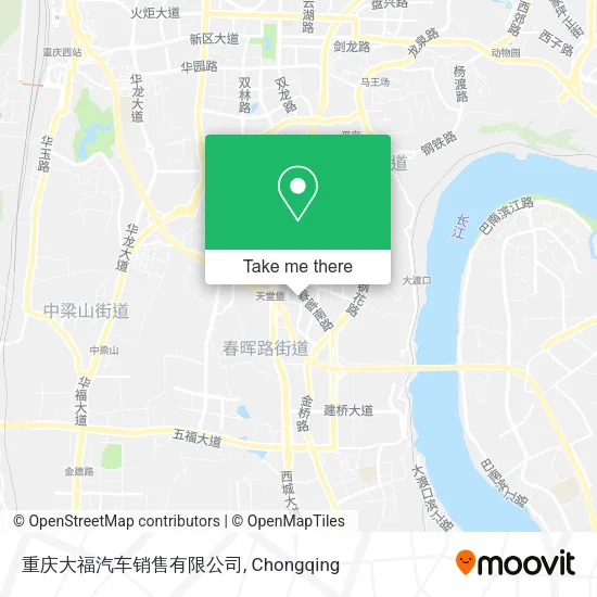 重庆大福汽车销售有限公司 map