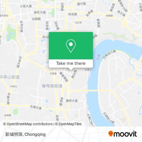 新城明珠 map