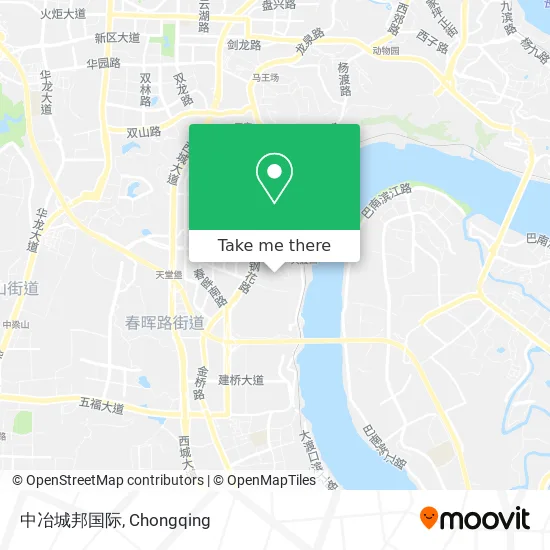 中冶城邦国际 map