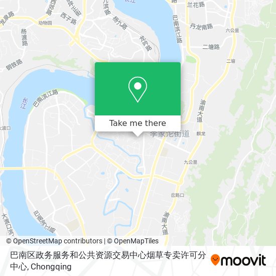 巴南区政务服务和公共资源交易中心烟草专卖许可分中心 map