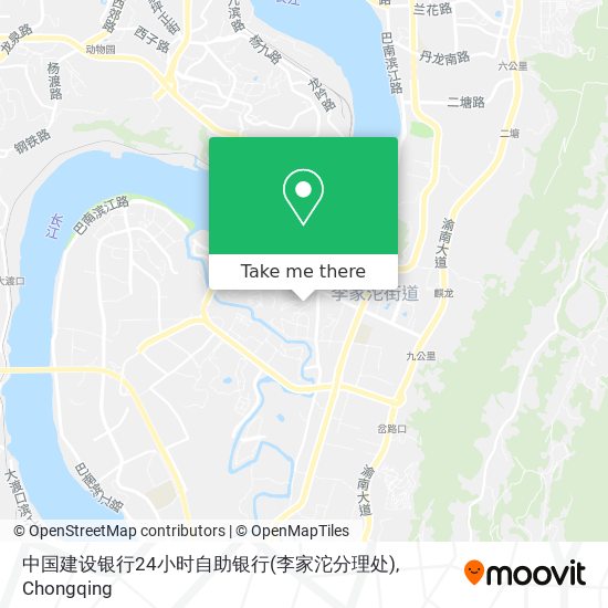 中国建设银行24小时自助银行(李家沱分理处) map