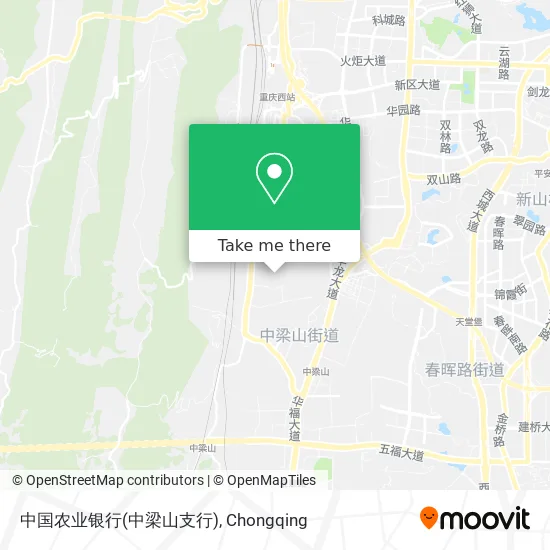 中国农业银行(中梁山支行) map